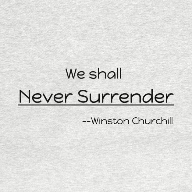 We shall Never Surrender - Winston Churchill by Great Minds Speak